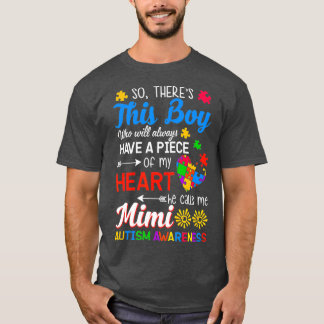 Camiseta Autism Awareness Grandson Grandma Mimi Gift