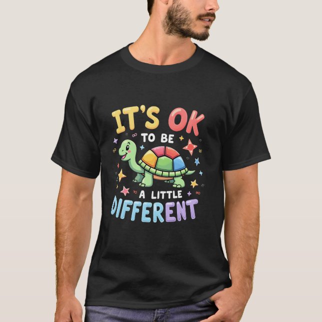 Camiseta Autism Awareness It's Ok To Be A Little Different  (Anverso)