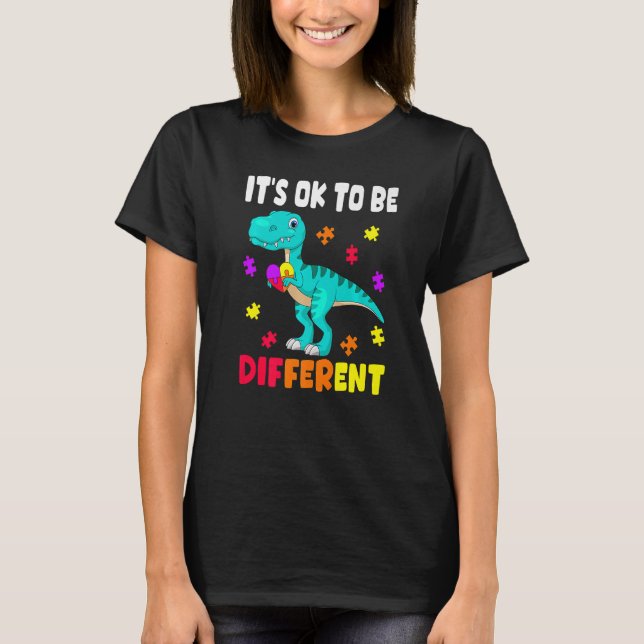 Camiseta Autism Awareness It's Ok To Be Different Autism Di (Anverso)