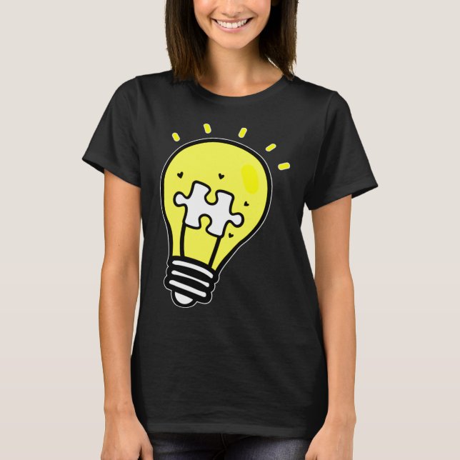 Camiseta Autism Awareness Light Up My World (Anverso)