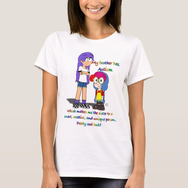 Camiseta Autism awareness little brother shirt (Anverso)