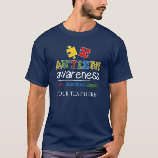 Camiseta Autism Awareness Love Comprender Personalizado de 
