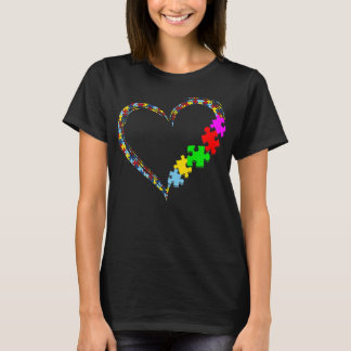 Camiseta Autism Awareness Love Heart Puzzle Piece