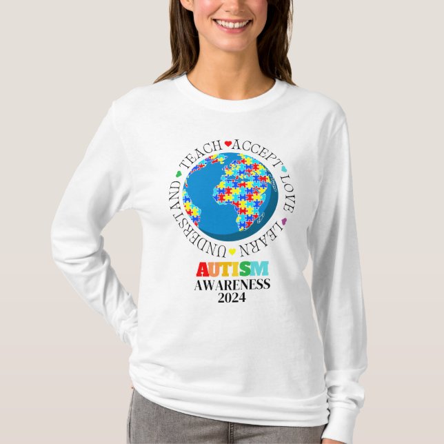 Camiseta Autism Awareness Love Understanding T-SHIRT (Anverso)