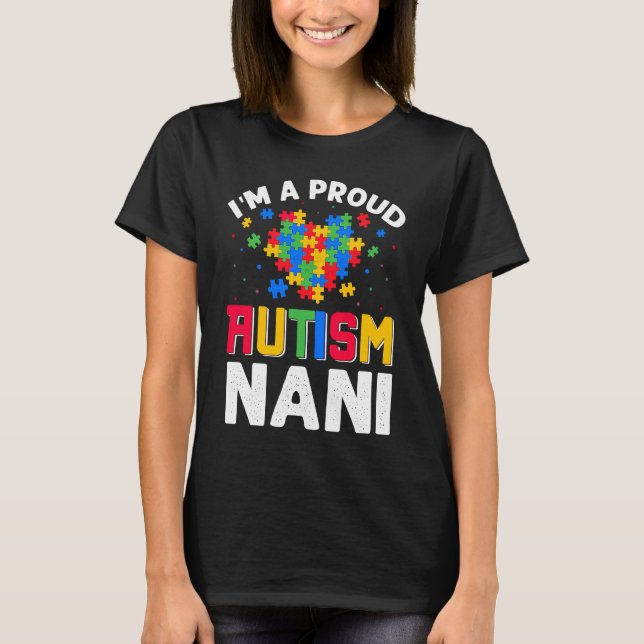 Camiseta Autism Awareness Matching Family I'm a Proud Autis (Anverso)