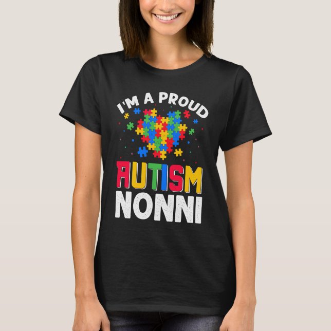 Camiseta Autism Awareness Matching Family I'm a Proud Autis (Anverso)