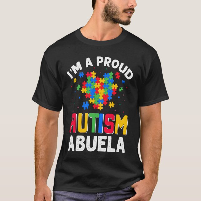 Camiseta Autism Awareness Matching Family I'm a Proud Autis (Anverso)