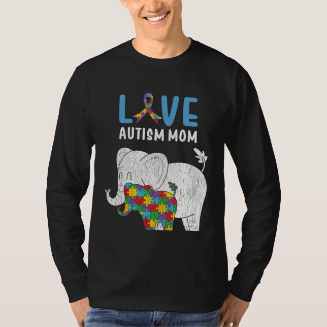 Camiseta Autism Awareness Mom Love Autistic Son Daughter Mo (Anverso)