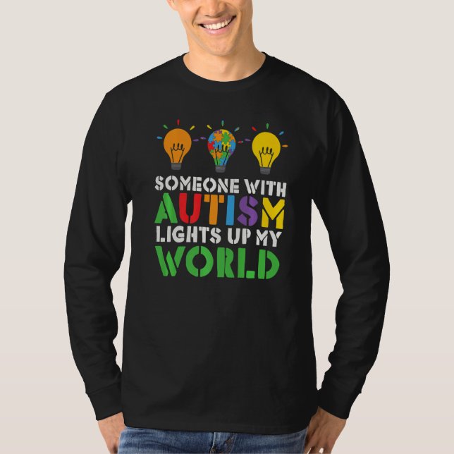 Camiseta Autism Awareness Month Autistic Family Lucky Graph (Anverso)