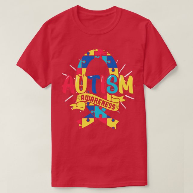 Camiseta Autism Awareness Month Autistic Puzzle Piece Autis (Diseño del anverso)