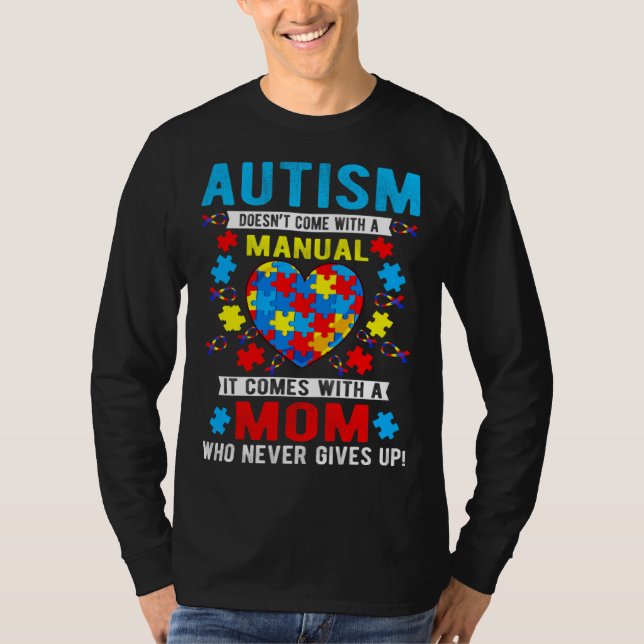 Camiseta Autism Awareness Month Proud Autism Mom Mama Suppo (Anverso)