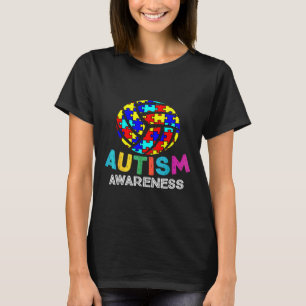 Camiseta Autism Awareness Month Volleyball Sports Ribbon Wo