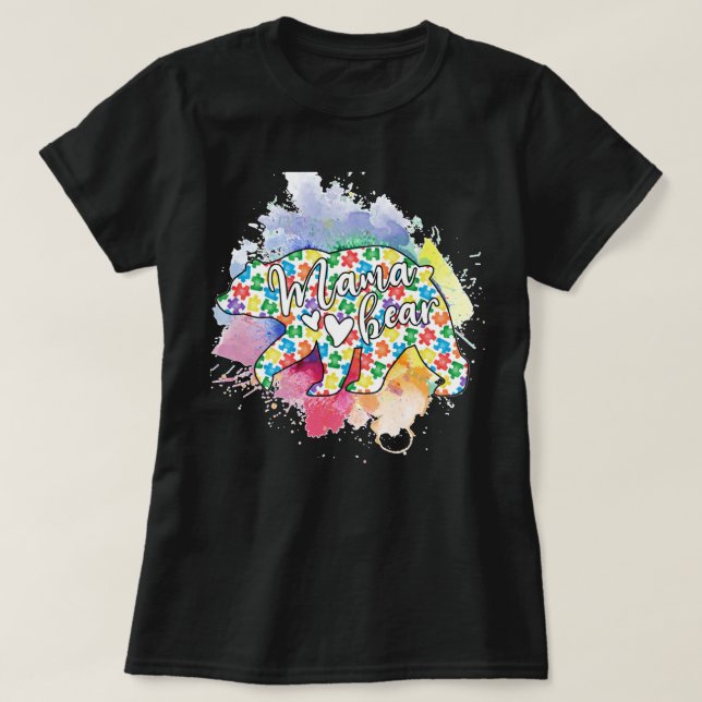 Camiseta Autism Awareness Puzzle Christmas Autistic Xmas Pa (Diseño del anverso)