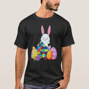 Camiseta Autism Awareness Puzzle Easter Bunny Eggs