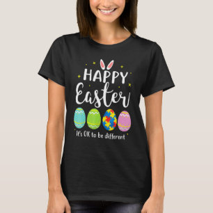 Camiseta Autism Awareness Puzzle Easter Bunny Eggys Funny 1