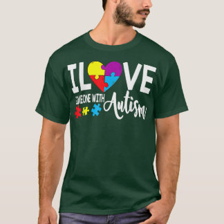 Camiseta Autism Awareness Puzzle Gifts I Love a alguien con