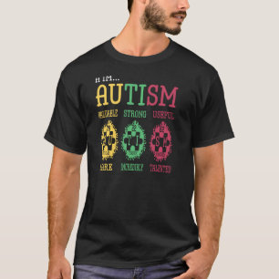 Camiseta Autism Awareness Puzzle Mesa Periódica Elementos A