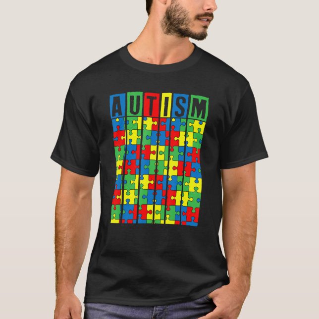 Camiseta Autism Awareness Puzzle Piece Autistic Boys Chicas (Anverso)