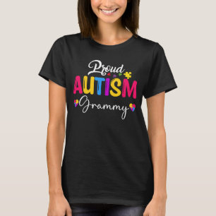 Camiseta Autism Awareness Puzzle Ribbon Proud Autism Gramam