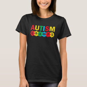 Camiseta Autism Awareness Puzzle Ribbon Proud Autism Gramam
