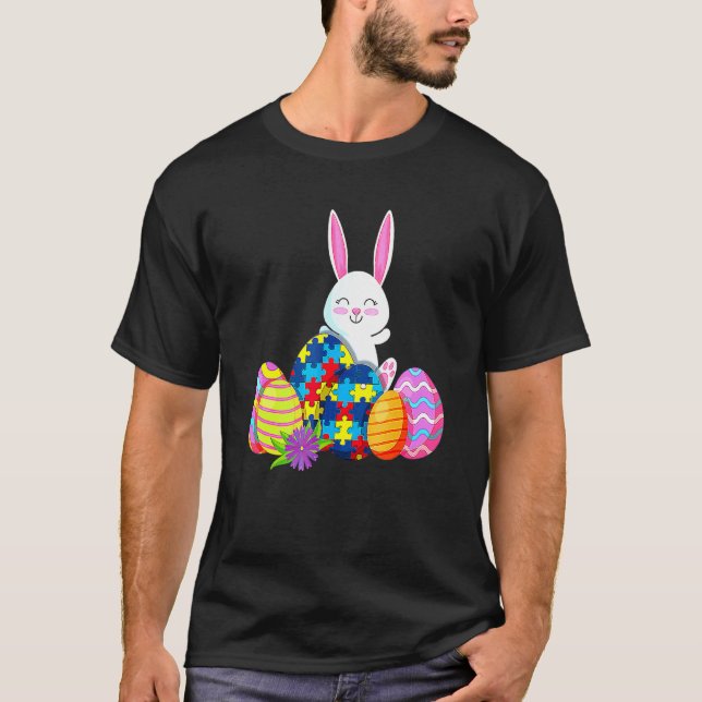 Camiseta Autism Awareness Puzzle Semana Santa Conejanza Hue (Anverso)