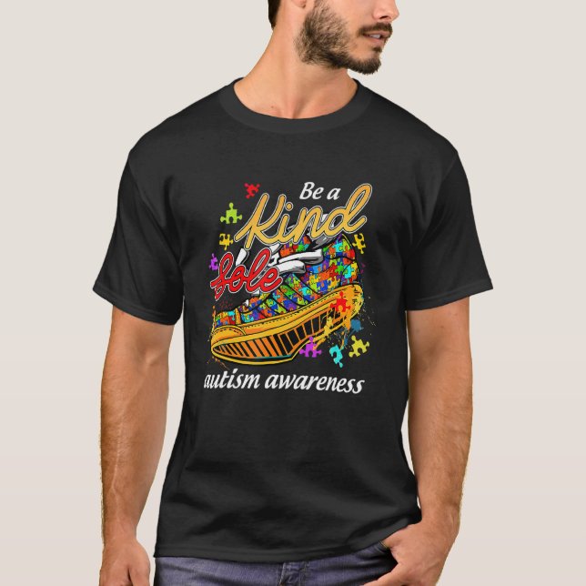 Camiseta Autism Awareness Puzzle Shozzle Be Kind S Be A Kin (Anverso)