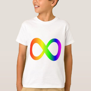 Camiseta Autism Awareness Rainbow Infinity Symbol