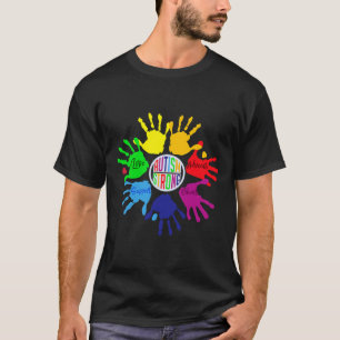 Camiseta Autism Awareness Rótulo Lenguaje de ayuda para rom