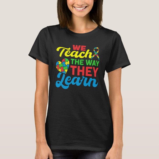 Camiseta Autism Awareness School Teaching Proud Autism Teac (Anverso)