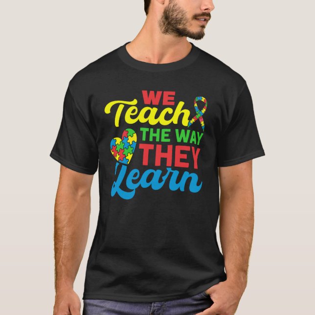 Camiseta Autism Awareness School Teaching Proud Autism Teac (Anverso)