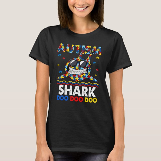 Camiseta Autism Awareness Shark Kid Baby Boy (Anverso)