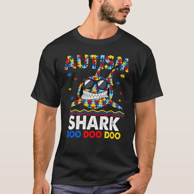 Camiseta Autism Awareness Shark Kid Baby Boy (Anverso)