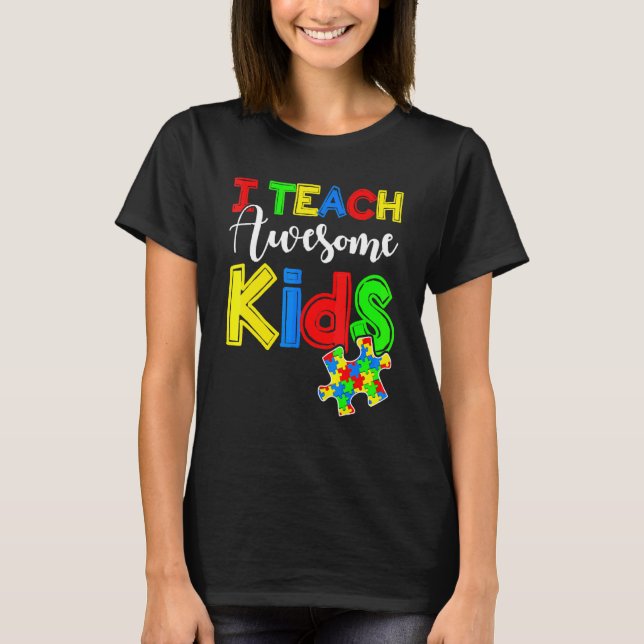 Camiseta Autism Awareness Special Ed Teacher S (Anverso)