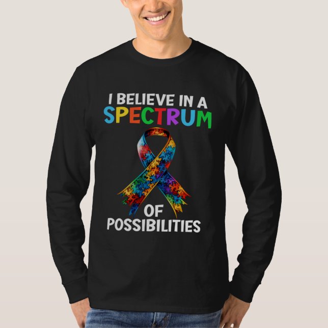 Camiseta Autism Awareness Spectrum of Possibilities Autisti (Anverso)