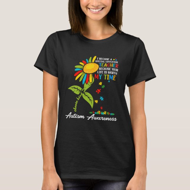 Camiseta Autism Awareness Sped Teacher Special Education Su (Anverso)