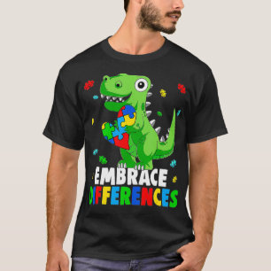 Camiseta Autism Awareness Support Abrazó las diferencias Di