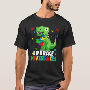 Camiseta Autism Awareness Support Abrazó las diferencias Di