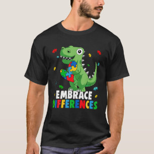 Camiseta Autism Awareness Support Abrazó las diferencias Di