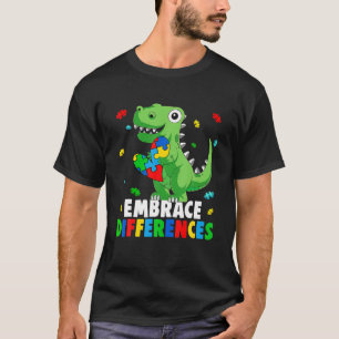 Camiseta Autism Awareness Support Abrazó las diferencias Di