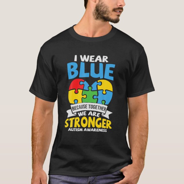 Camiseta AUTISM AWARENESS Support Autism Kids For Mom Dad (Anverso)