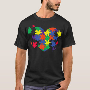 Camiseta AUTISM AWARENESS Support Autism Kids for Mom Dad P
