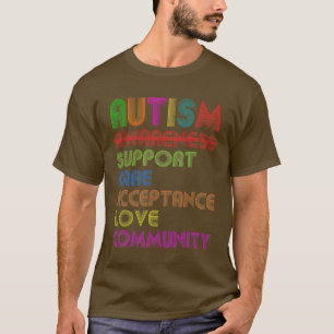Camiseta Autism Awareness Support Care Aceptación de atenci