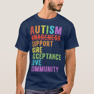 Camiseta Autism Awareness Support y Accepting Love Communi
