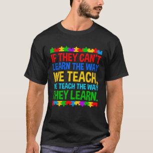 Camiseta Autism Awareness Teacher Autistic Teach Learn Auti