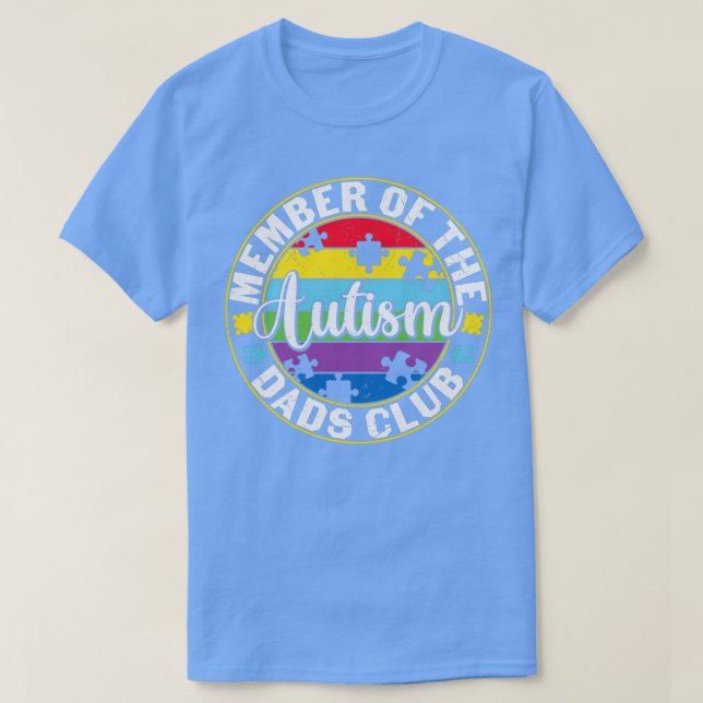 Camiseta Autism Cita A Miembro Del Club De Autism Dads (Diseño del anverso)