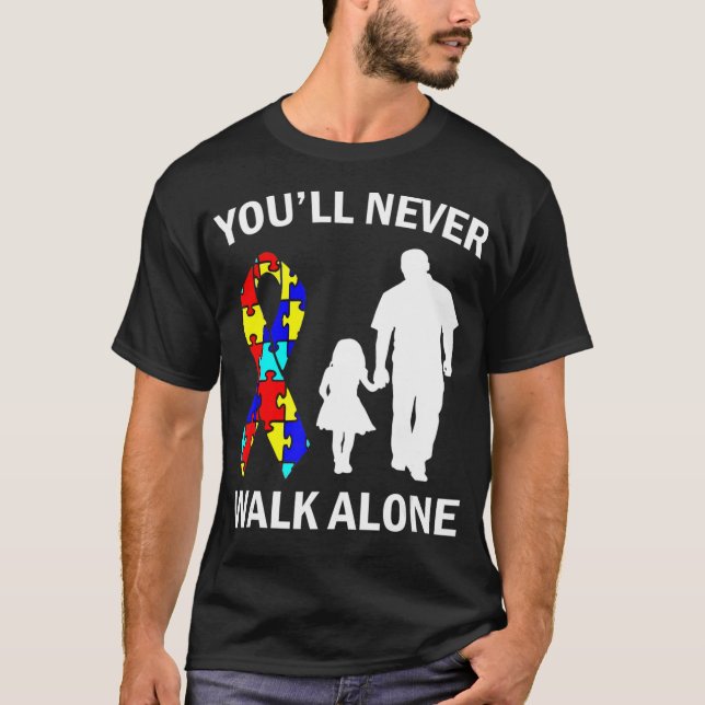 Camiseta Autism Dad Shirt - Autism Dad Y Daughter T-Shirt (Anverso)