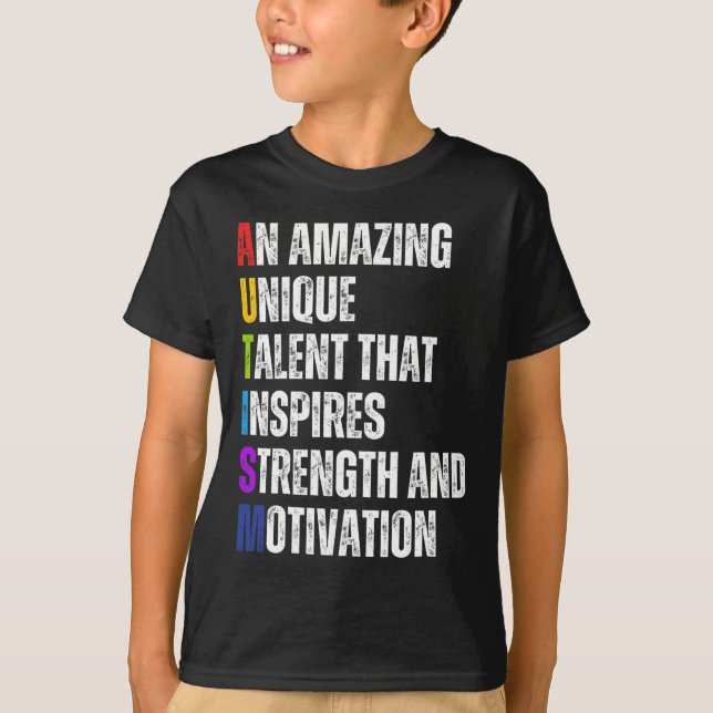Camiseta Autism Definition Autism Awareness Mes Support I (Anverso)