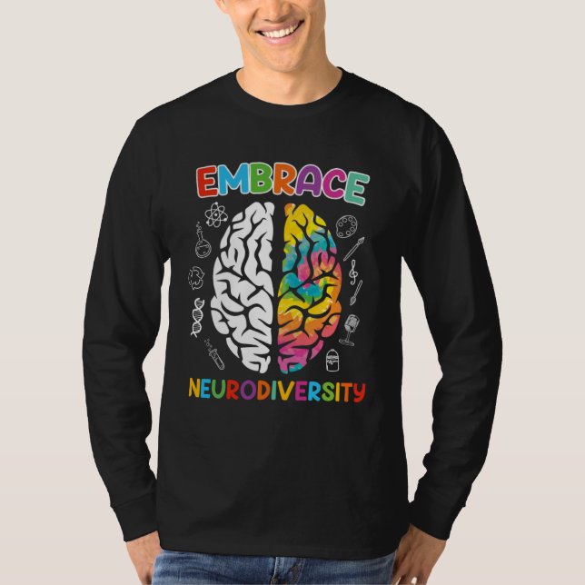 Camiseta Autism Embrace Neurodiversity Autistics Awareness (Anverso)