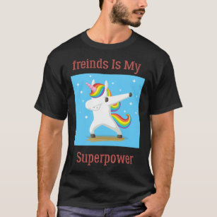 Camiseta Autism Freinds es mi superpoder Dabbing Unicorn Gi