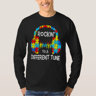 Camiseta Autism Game  Rocking To A Different Tune For Gamer